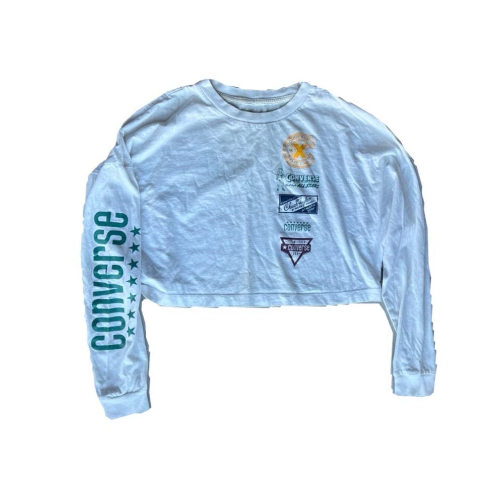 Converse long sleeve crop top